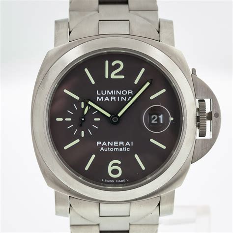 luminor panerai officine panerai titanium 300m|pre owned panerai luminor marina.